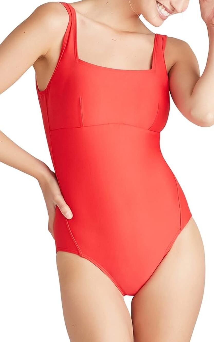 Yummie Athena Square Neck One Piece Swimsuit